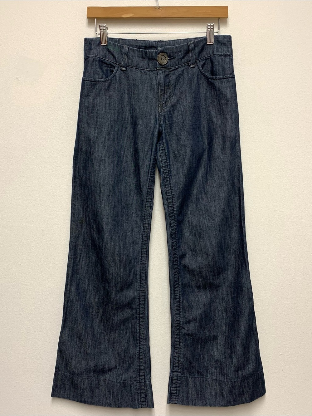 Vintage Arden B. Low Rise Flare Trouser Jeans Size 0 Chambray Denim Y2K 00s
